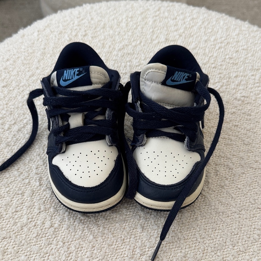 Nike Air Jordan Kids' Navy and White Sneakers